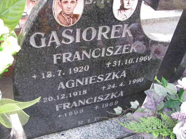 Franciszek Gąsiorek 1920 Osiek - Grobonet - Wyszukiwarka osób pochowanych